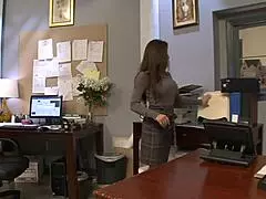 fucking hot milf secretary on table, who knew work could be this wild?