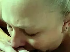 My slutty wife gives a hot blowjob.