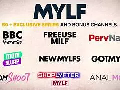 Foxy Blonde Housewife Bunny Madison Bent Over for Hardcore Choking Sex. Her Big Ass Milf Twat Filled with Sloppy Jizz on Momdrips!