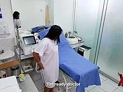 Gynecologist Fucks Submissive Peruvian Milf In Lingerie With Toys