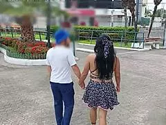 i was waiting for my boyfriend at the mall but a stranger invited me home and we fucked doggy style passionately