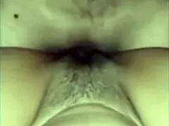 i'm moaning so loud with my wet hairy pussy getting licked and fucked on the bed