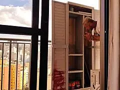 i fixed the cabinet and fucked my boss's tight pussy, cumming inside the needy milf vagninho and agatha mama