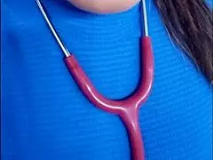 Real nurse shows off special skills practiced at hospital workplace