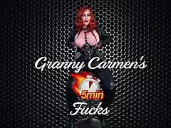 Hot Damn! Granny Carmen's Blonde Bombshell Masturbation and Foreplay Orgasms!