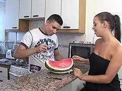 Busty Latina amateur gets anal fingered and rides big cock