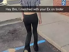 Charlee Chase with massive tits relaxes and masturbates, licking her pussy