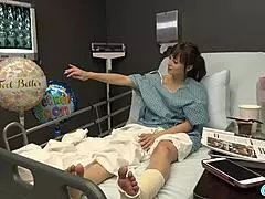 Milf flashes in hospital public area