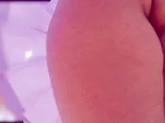 yo, she’s recording without panties to find a guy for deep anal action later!