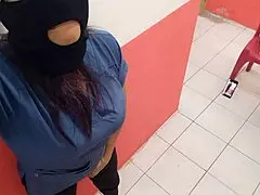 In Hospital Corridor On Christmas Eve, No Patients, Showing Off My Ass While Recording. Horny Because Boyfriend Will Fuck Me Soon.