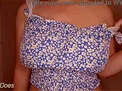 She licks her own nipples