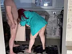 milf prepped her big ass for intense homemade sex with wild action