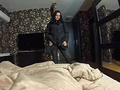 MilfyCalla teases with dirty talk while face fucking doggystyle, cumming on my jacket?