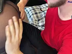 Young man texts old married whore in pantyhose to come fuck