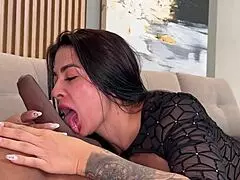 i cast a colombian milf silvana lee, leading to rough interracial sex with young brunette david bander