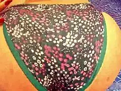 Woman surprised masturbating in pool water