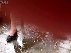 klaudiaambergirl touches herself alone in the stormy night