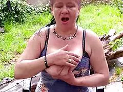 klaudiaambergirl touches herself alone in the stormy night