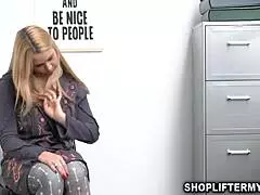 Sarah Vandella seduces horny cop with milf pussy in office