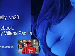 She bent over for the delivery guy, taking his big cock in her ass and pussy hard.