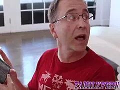 Teen Sucks Stepbro's Cock Then Fucks Him Hard At Christmas