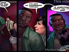 The Kardashians S1 Ep3-4 shows angry wife catching sidechick's lipstick on his BBC during interracial cheating.