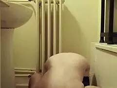 2024 Slave F Trains Hard with Dildos in Wild Homemade Session