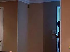 an experienced brunette screams loudly while fucked anally. her friend rides the guy's big cock 😏💦