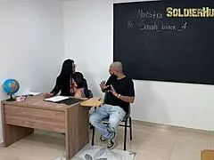 Γαμώ τη Νέα Αναπληρώτρια Δασκάλα Sarah Black Δυνατά