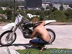 Busty Stepmilf Teases with Cockriding and Blowjob