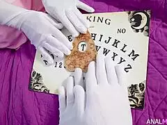 Milf enjoys anal fucking on halloween with deepthroat