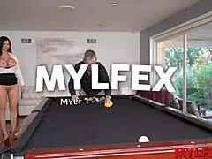 Yo, check Mylfex - bombastic secretary banging billiards with her horny bosses!