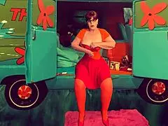 Hey, Granny Velma Dinkley sucks cock like a pro!