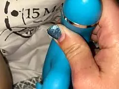 She says, Fuck my tight pussy with that vibrator