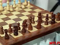 mylfex chess master licks curvy mom and stepdaughter pussies