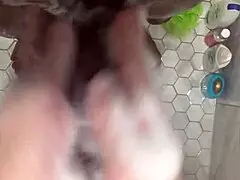 omg, this hot curious 18+ teen cleans stepbro's huge cock, makin him cum twice fast