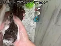 omg, this hot curious 18+ teen cleans stepbro's huge cock, makin him cum twice fast