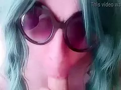 mommy enjoys a liquid lunch with huge cock swallowing