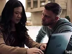 I heard Milf Slimthick Vic banging my roommate Seth Gamble, and Asian teen Lulu Chu joined in!