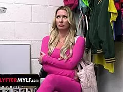 desperate yoga teacher caught shoplifting at wrong store - shoplyfter mylf