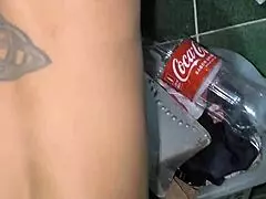 Yo, this skinny Brazilian chick swallows cum from a jacked dude in Rio