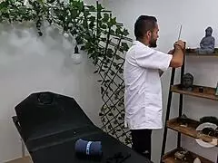 uh, the masseuse wants a happy endin’ with his huge thing, salome gil!