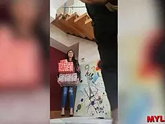 Sweet Spanish milf caught cheating by boy in house, what now?