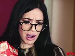 Sweet Spanish milf caught cheating by boy in house, what now?