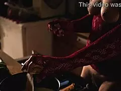 naked cooking in the kitchen with european amateurs