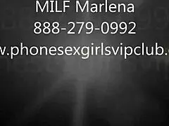 Taboo role play phone sex session with brunette milf Marlena