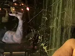 i saw this blonde married slut with fiery pussy fucking backstage off camera