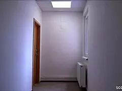 German milf with huge jiggling tits drilled by black stud