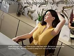 ms. denvers in her teacher costume with big tits