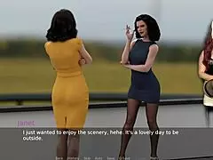 ms. denvers in her teacher costume with big tits